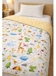 Narzuta dziecięca z lamówką...